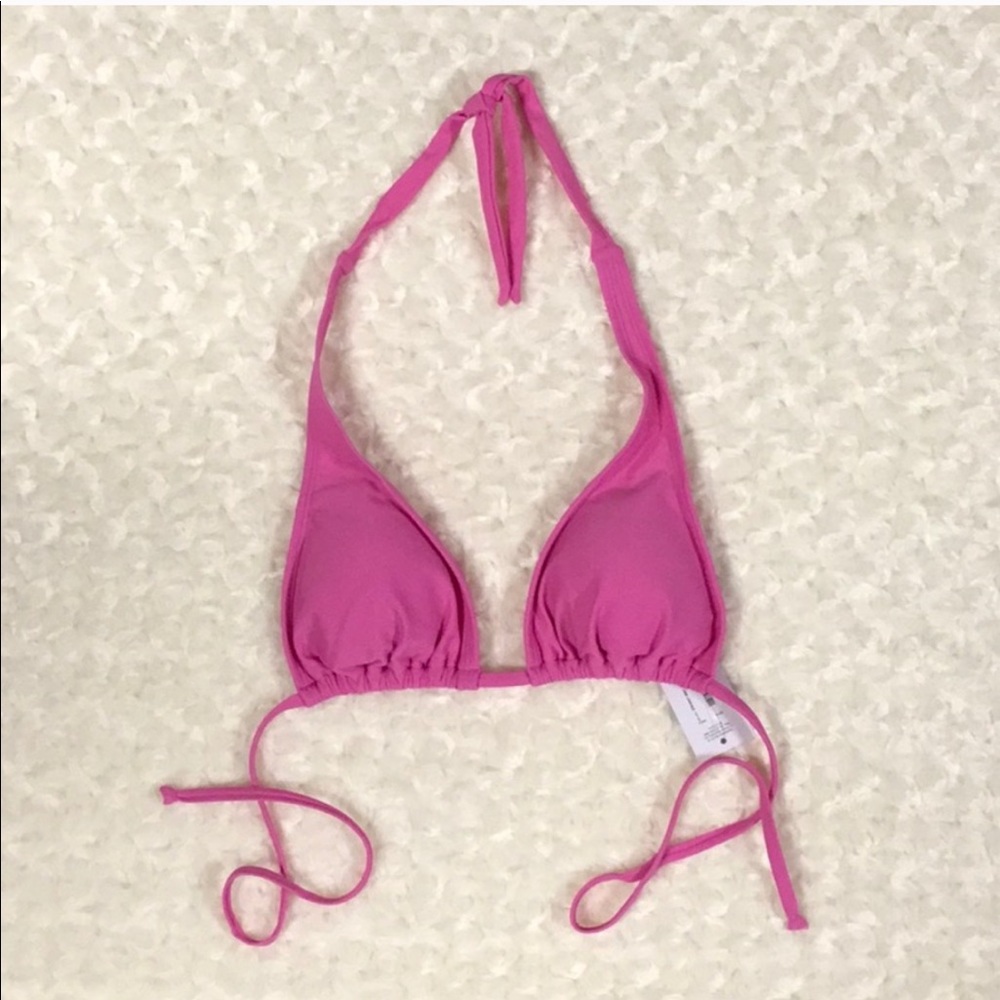 New Small Pink Bikini Top Triangle Style